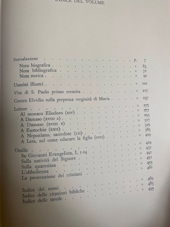 OPERE SCELTE DI SAN GIROLAMO. VOLUME PRIMO: UOMINI ILLUSTRI, VITA … | Immagine Gallery 14