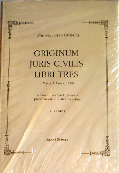 ORIGINUM JURIS CIVILIS LIBRI TRES. Tomo 1 e 3 (rist. …