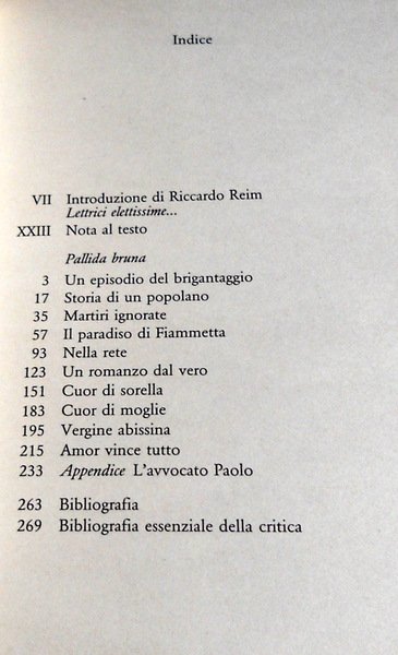 PALLIDA BRUNA: RACCONTI. A CURA DI RICCARDO REIM