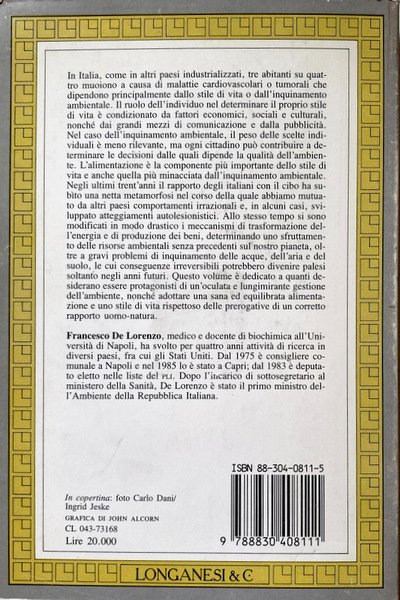 PANE E AMBIENTE. ALIMENTAZIONE, ECOLOGIA, SALUTE E SOCIETÀ NELL'ITALIA DEGLI …