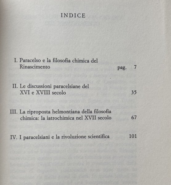 PARACELSO E LA TRADIZIONE PARACELSIANA