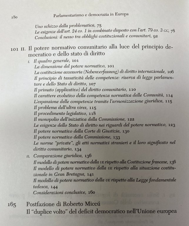 PARLAMENTARISMO E DEMOCRAZIA IN EUROPA: PRIMA E DOPO MAASTRICHT