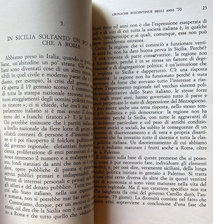 PASSATO E PRESENTE DEL MERIDIONALISMO. GENESI E SVILUPPI, CRONACHE DISCONTINUE …