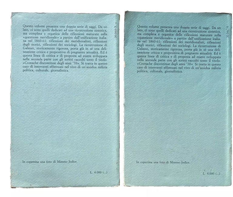 PASSATO E PRESENTE DEL MERIDIONALISMO. GENESI E SVILUPPI, CRONACHE DISCONTINUE …