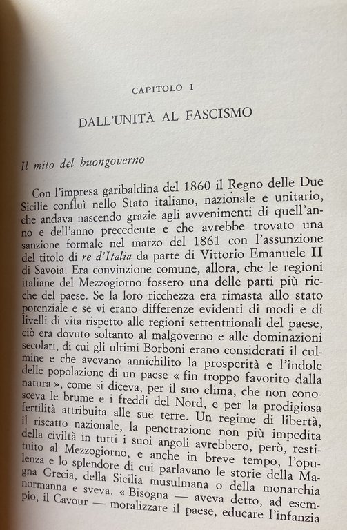 PASSATO E PRESENTE DEL MERIDIONALISMO. GENESI E SVILUPPI, CRONACHE DISCONTINUE …