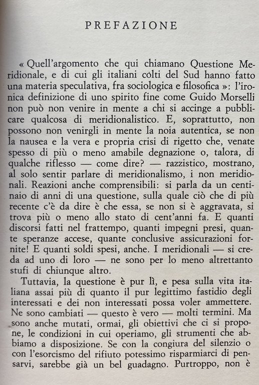 PASSATO E PRESENTE DEL MERIDIONALISMO. GENESI E SVILUPPI, CRONACHE DISCONTINUE …