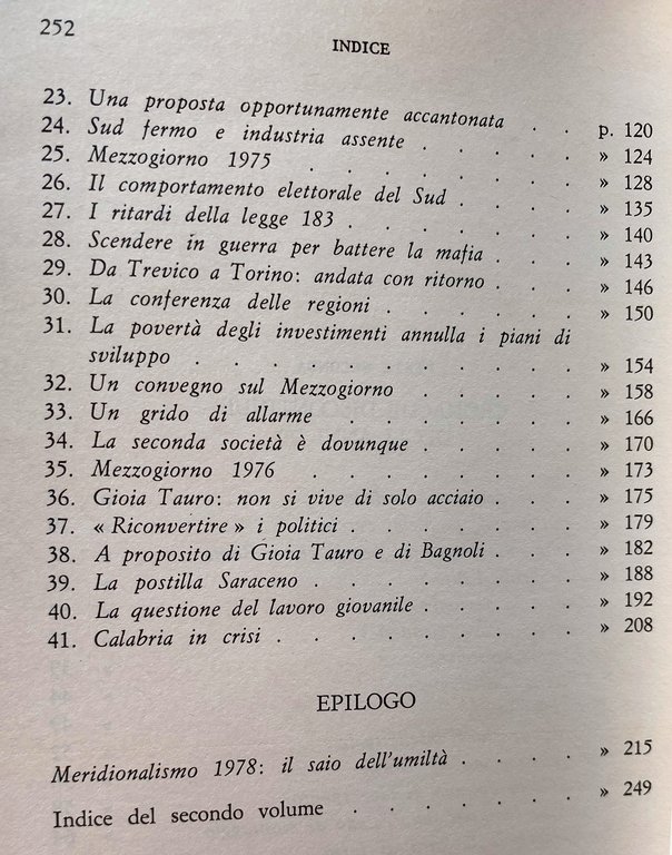 PASSATO E PRESENTE DEL MERIDIONALISMO. GENESI E SVILUPPI, CRONACHE DISCONTINUE …