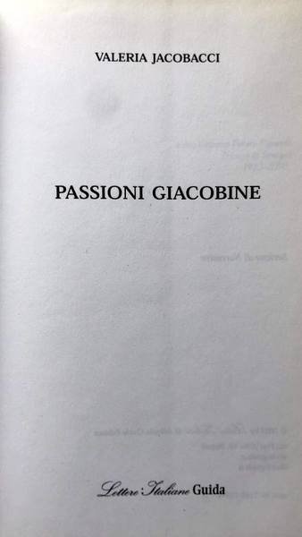 PASSIONI GIACOBINE