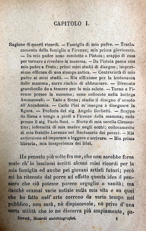 PENSIERI SULL'ARTE E RICORDI AUTOBIOGRAFICI DI GIOVANNI DUPRÉ | Immagine Gallery 12
