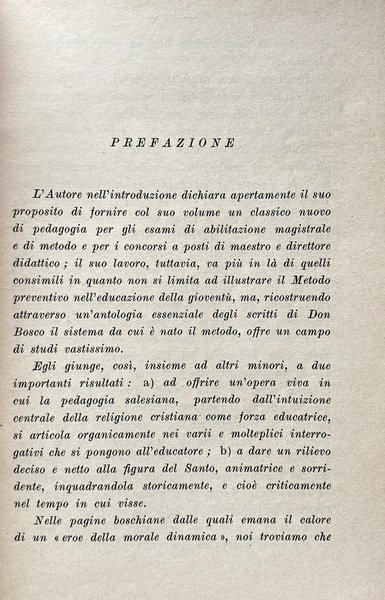 PENSIERO E METODO DI GIOVANNI BOSCO