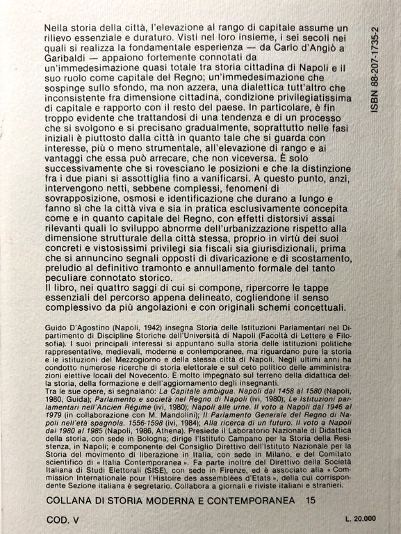 PER UNA STORIA DI NAPOLI CAPITALE
