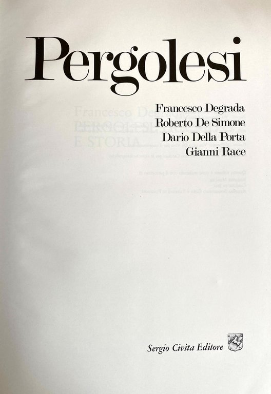 PERGOLESI TRA MITO E STORIA