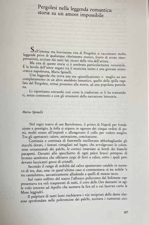 PERGOLESI TRA MITO E STORIA