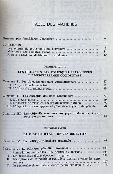 PÉTROLE ET POLITIQUE EN MÉDITERRANÉE OCCIDENTALE