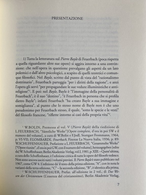 PIERRE BAYLE: UN CONTRIBUTO ALLA STORIA DELLA FILOSOFIA E DELL'UMANITÀ
