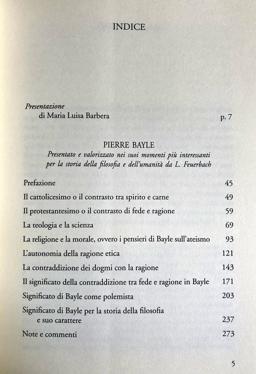 PIERRE BAYLE: UN CONTRIBUTO ALLA STORIA DELLA FILOSOFIA E DELL'UMANITÀ