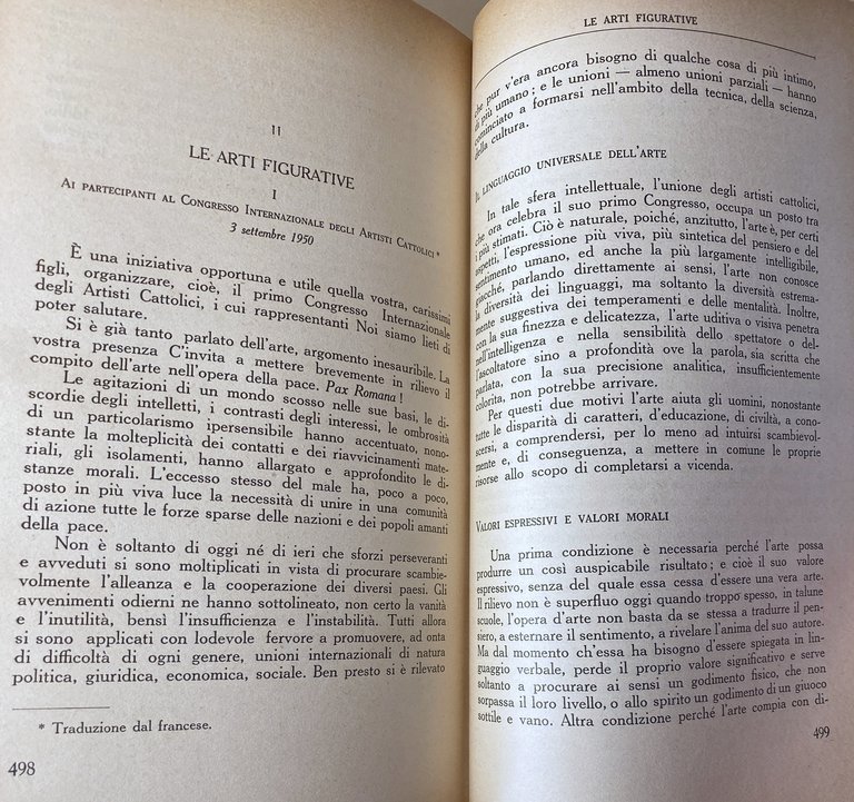 PIO XII DISCORSI AGLI INTELLETTUALI (1939-1954)