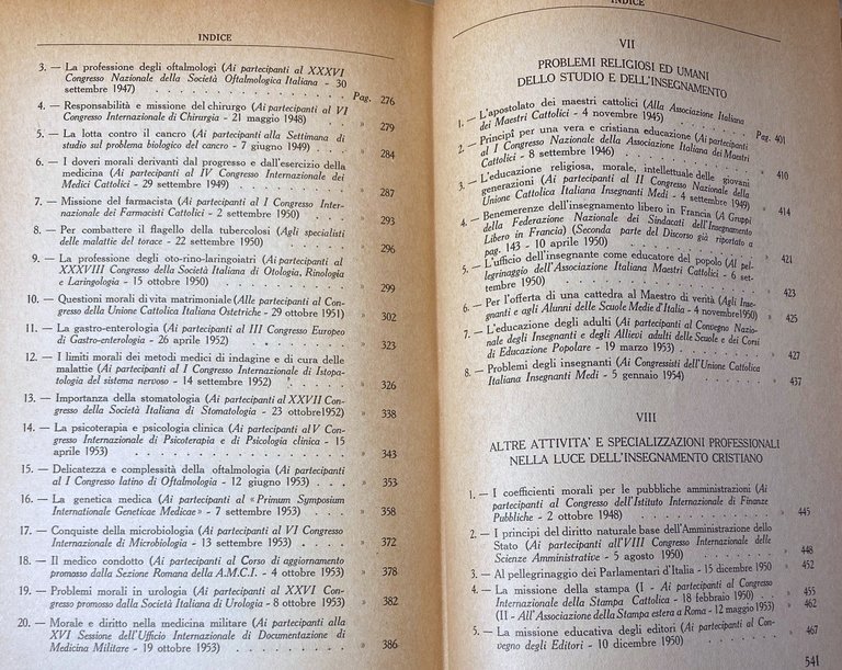 PIO XII DISCORSI AGLI INTELLETTUALI (1939-1954)