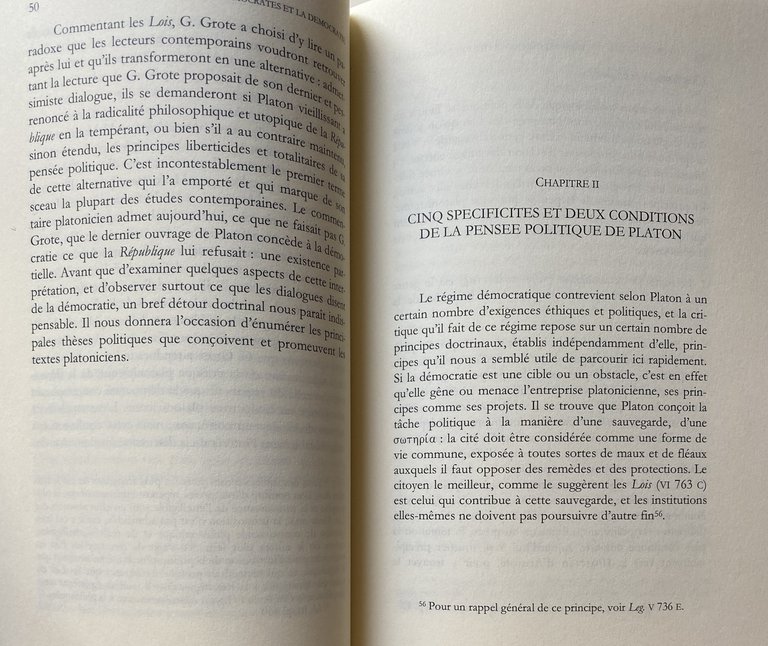 PLATON, LES DEMOCRATES ET LA DEMOCRATIE ESSAI SUR LA RÉCEPTION …