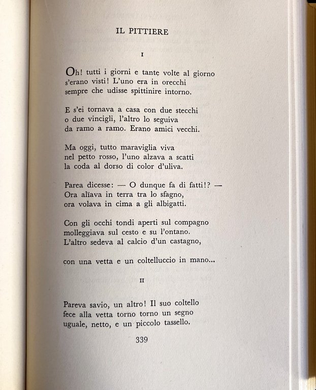 POESIE. CON UN AVVERTIMENTO DI ANTONIO BALDINI. SEZIONE PRIMA, SECONDA …
