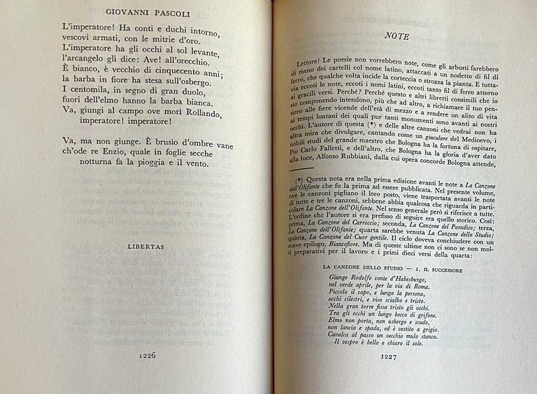 POESIE. CON UN AVVERTIMENTO DI ANTONIO BALDINI. SEZIONE PRIMA, SECONDA …