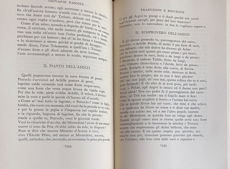 POESIE. CON UN AVVERTIMENTO DI ANTONIO BALDINI. SEZIONE PRIMA, SECONDA …