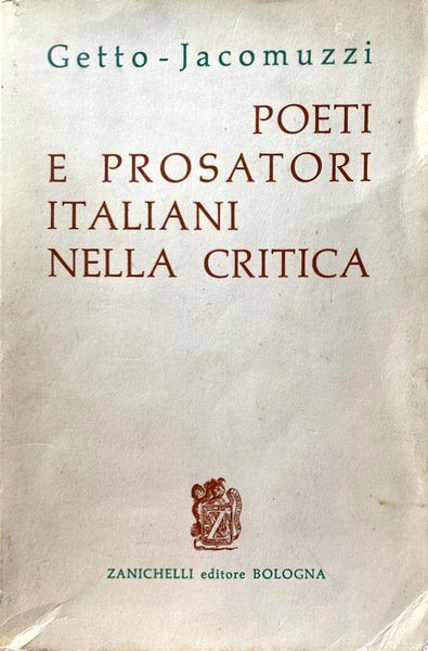 POETI E PROSATORI ITALIANI NELLA CRITICA