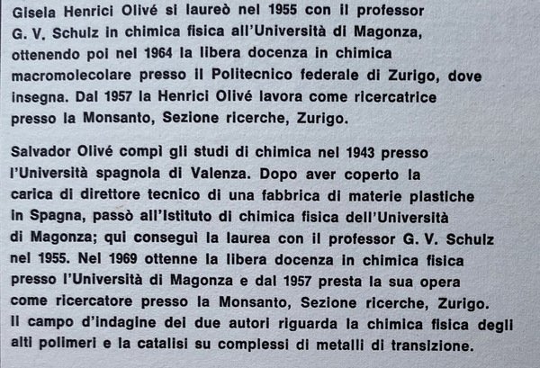 POLIMERIZZAZIONE. CATALISI, CINETICA, MECCANISMI DI REAZIONE