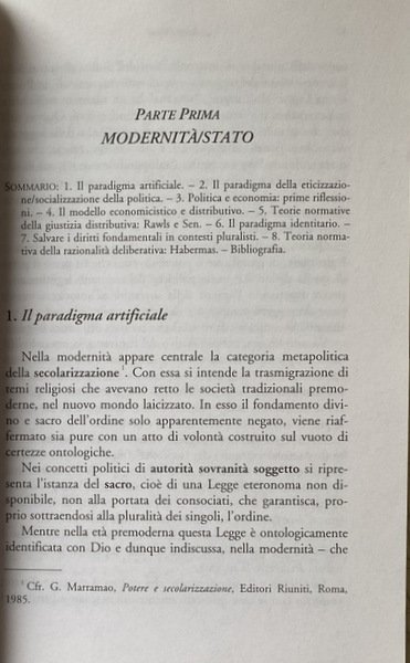 POLITICA, IDENTITÀ, POTERE. IL LESSICO POLITICO ALLA PROVA DELLA GLOBALIZZAZIONE