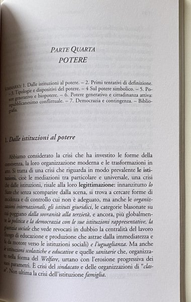 POLITICA, IDENTITÀ, POTERE. IL LESSICO POLITICO ALLA PROVA DELLA GLOBALIZZAZIONE