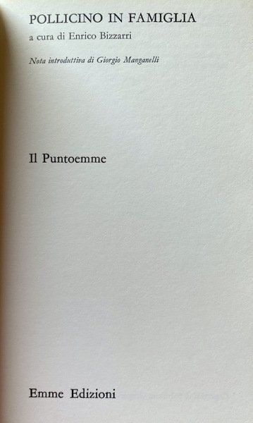 POLLICINO IN FAMIGLIA. L'IMMAGINE DELLA FAMIGLIA NELLA FIABA POPOLARE