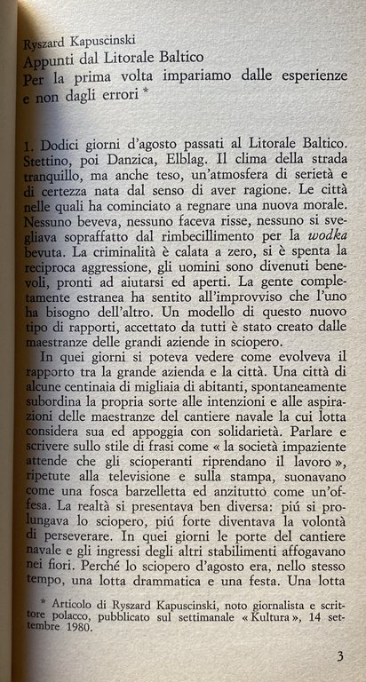 POLONIA '80. PARLANO I PROTAGONISTI
