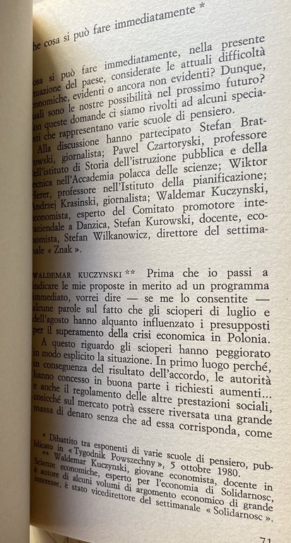 POLONIA '80. PARLANO I PROTAGONISTI