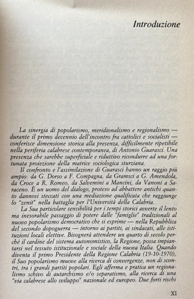 POPOLARISMO, MERIDIONALISMO, REGIONALISMO. A CURA DI PIETRO RENDE