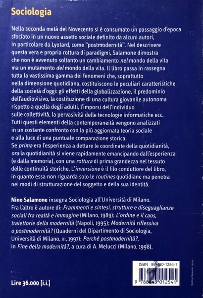 POSTMODERNITÀ. QUOTIDIANO E ORIZZONTE NELLA SOCIETÀ CONTEMPORANEA