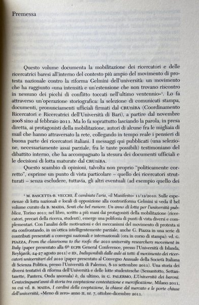 PREFERISCO DI NO. I RICERCATORI INDISPONIBILI E LA RIFORMA EPOCALE. …