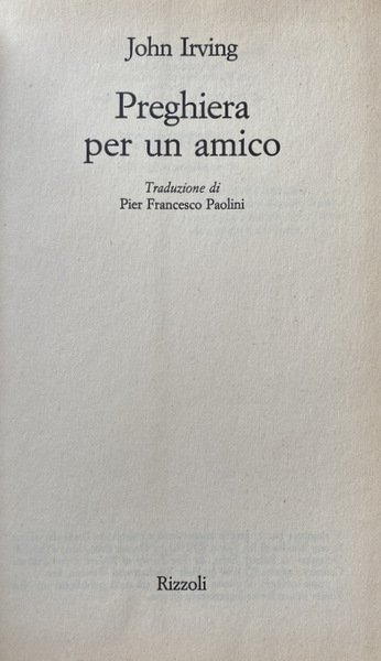 PREGHIERA PER UN AMICO