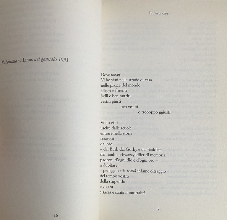 PRIMA DI DIRE CANTATE. DALLA CADUTA DEL MURO DI BERLINO …