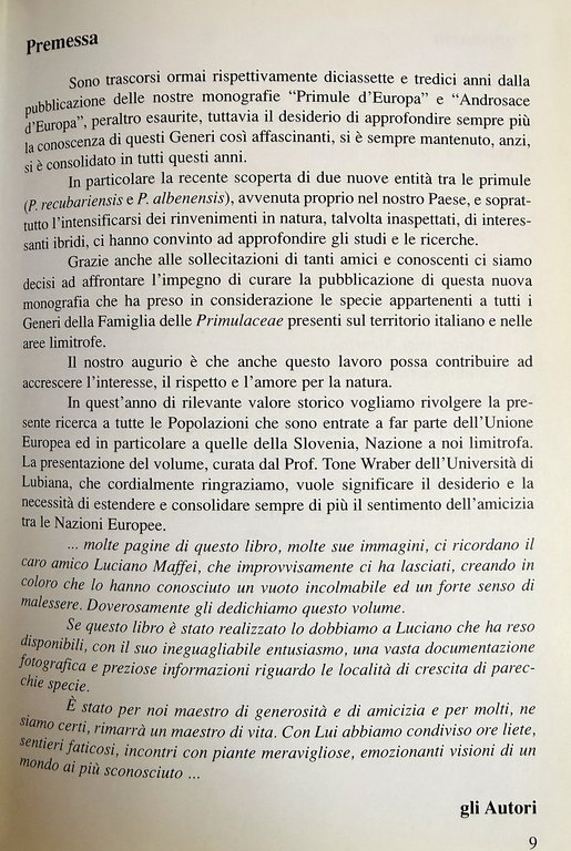 PRIMULACEAE D'ITALIA E DEI TERRITORI LIMITROFI | Immagine Gallery 10