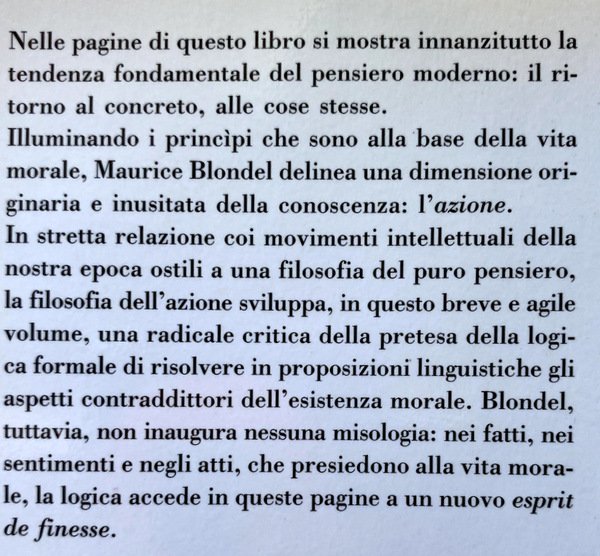 PRINCIPIO DI UNA LOGICA DELLA VITA MORALE