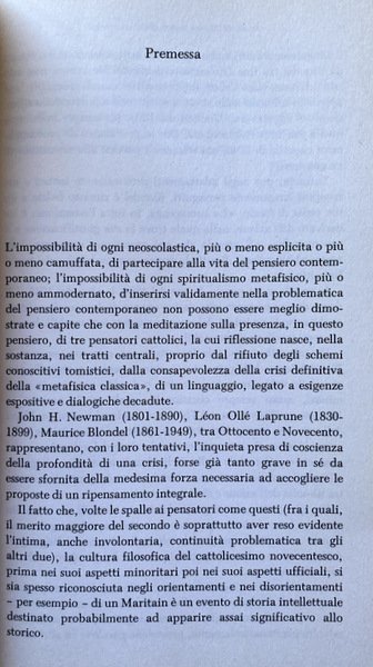 PRINCIPIO DI UNA LOGICA DELLA VITA MORALE