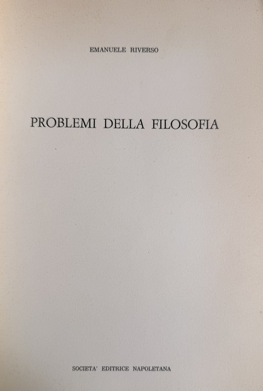 PROBLEMI DELLA FILOSOFIA | Immagine Gallery 5