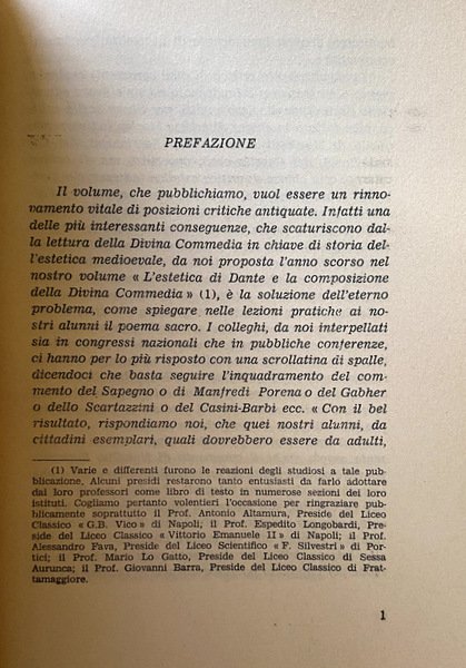 PROBLEMI DI ESTETICA DANTESCA. CONTRIBUTO CRITICO PER UNA NUOVA ESEGESI …