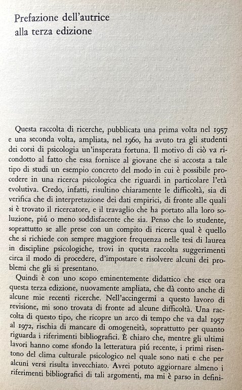 PROBLEMI DI PSICOLOGIA INFANTILE RICERCHE SPERIMENTALI (TERZA ED. AMPLIATA)