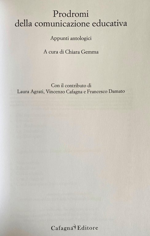 PRODROMI DELLA COMUNICAZIONE EDUCATIVA. APPUNTI ANTOLOGICI | Immagine Gallery 4