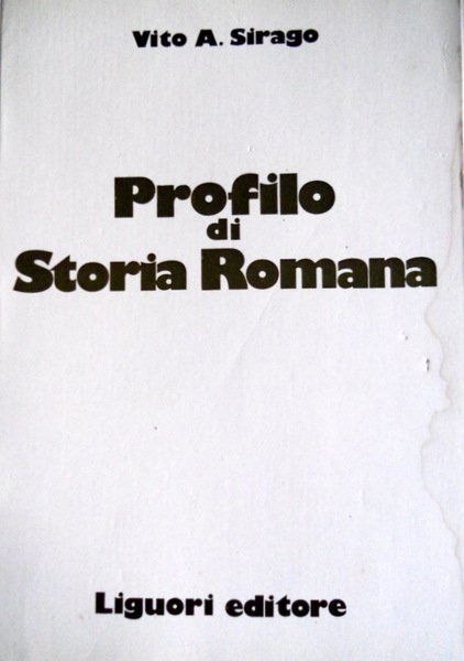 PROFILO DI STORIA ROMANA