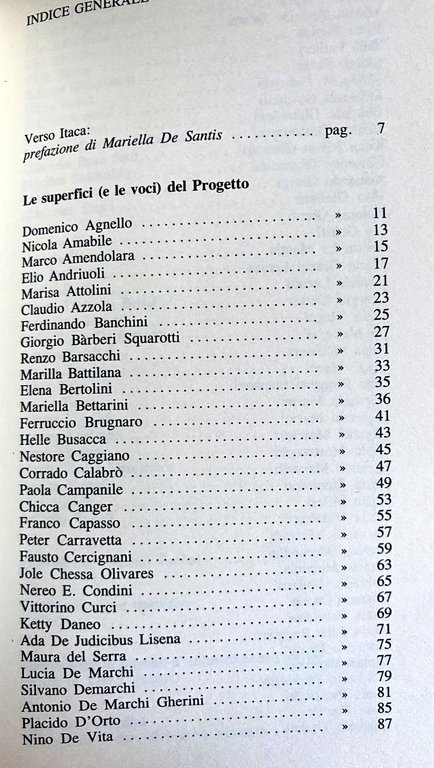 PROGETTO DI CURVA E DI VOLO. CENTO (E PIÙ) POETI …