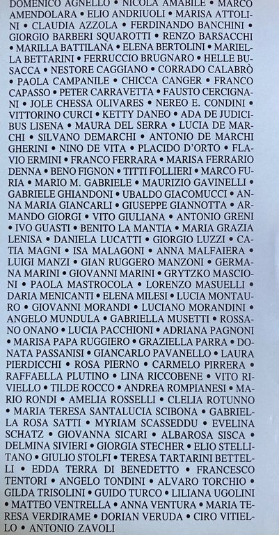 PROGETTO DI CURVA E DI VOLO. CENTO (E PIÙ) POETI …