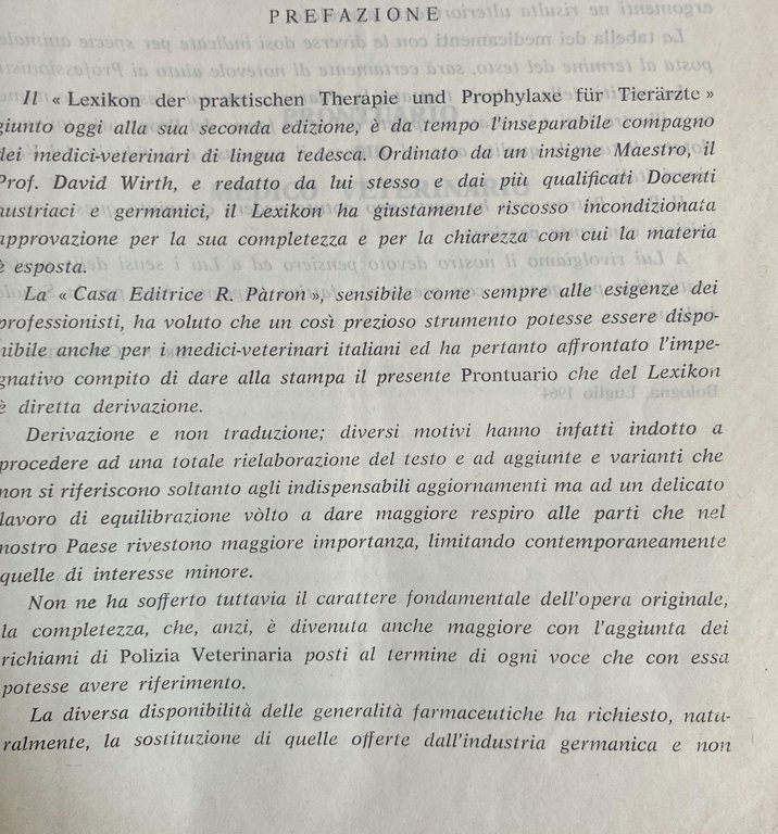 PRONTUARIO DEL MEDICO VETERINARIO. Terapia medica, chirurgica, ostetrico-ginecologica e delle …