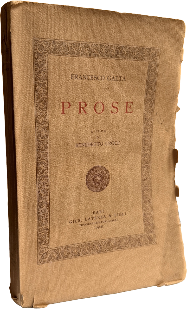 PROSE. A CURA DI BENEDETTO CROCE | Immagine principale